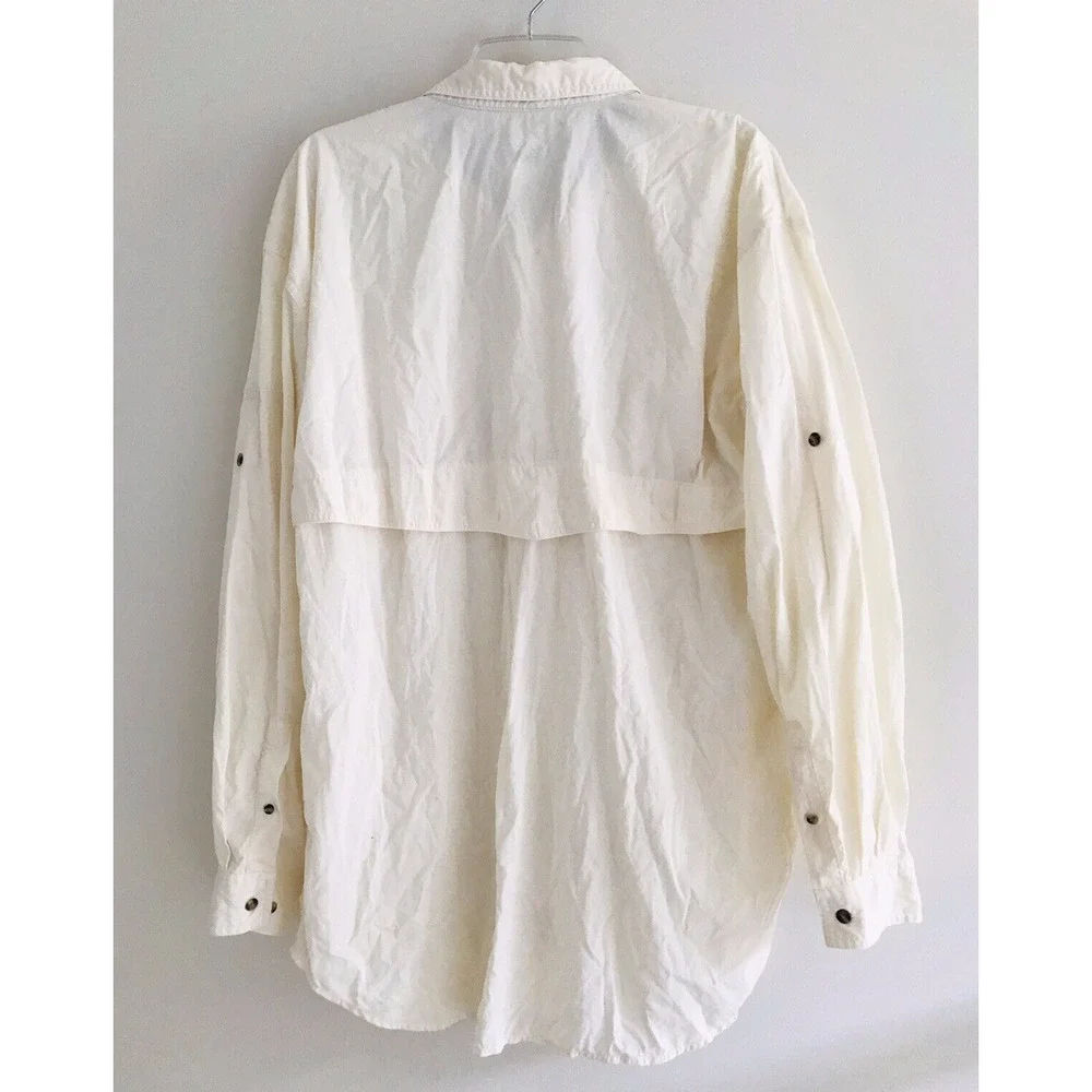 North Face | Lightweight Trail Jacket Top Button Down Mens XL Beige Long Sleeves